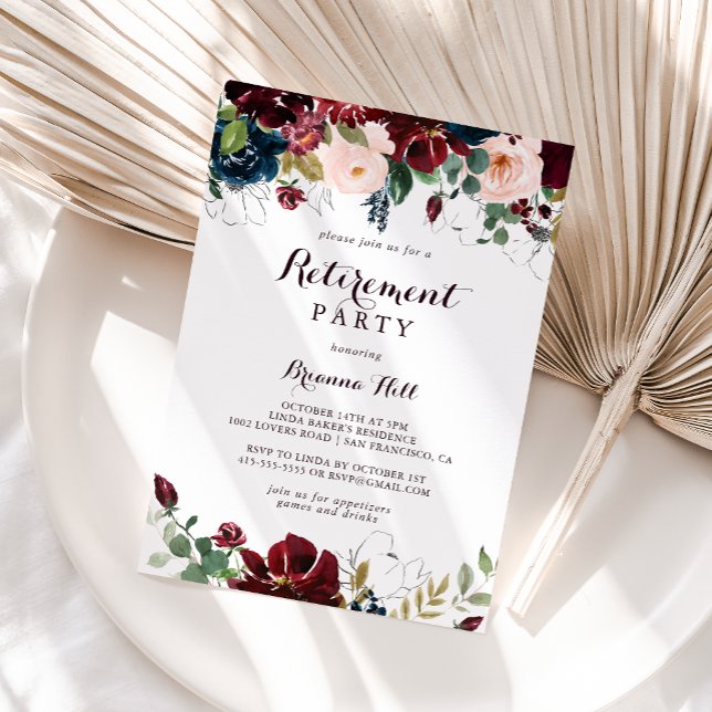 Convites Parte de Baixa Ilustrada de Aquarela (Criador carregado)