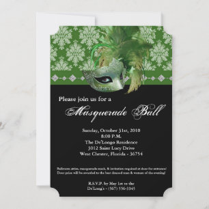 Convites Parte de Figuras do Dia das Bruxas de Máscara de M