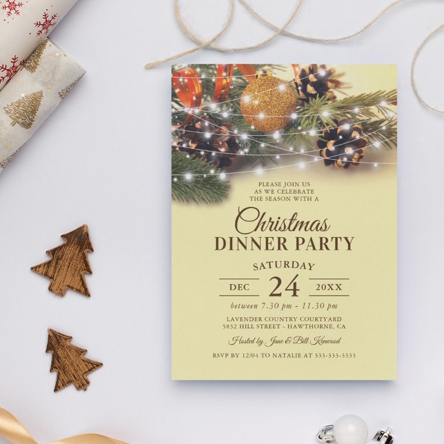 Convites Parte de Janto de natais vintages (Criador carregado)