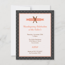 Convites Parte de janto do anfitrião de quadros do bolinhas