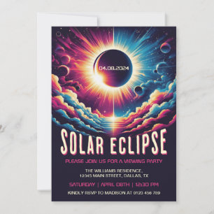 Convites Parte de visualização do Eclipse Solar