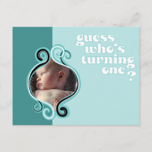 Convites Parte dianteira do quadro de Brown Swirly