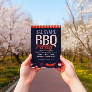 Convites Parte do CHURRASCO do quintal do dia de os pais