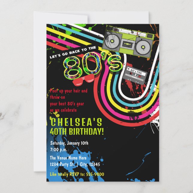 Convites Parte do Evento de Grunação Retroativa da Festa de (Frente)