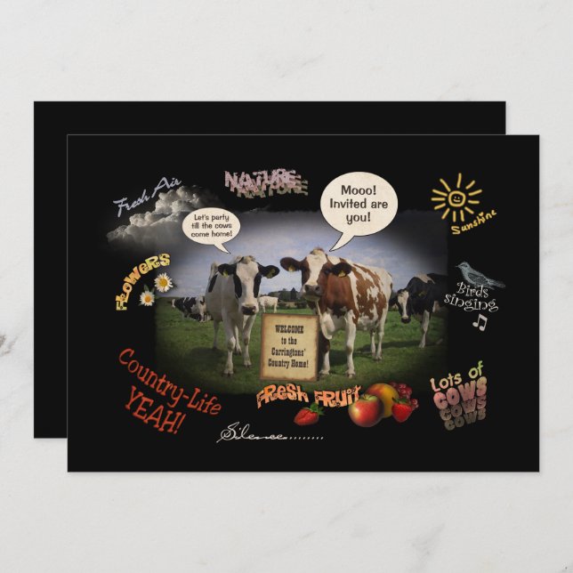 Convites Parte no país (Frente/Verso)