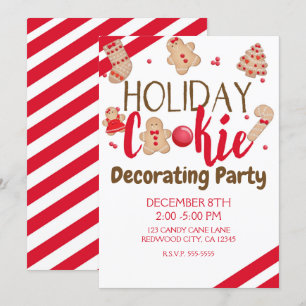 Convites Parte ou Exchange de decoração de cookies de feria