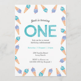 Convites Parte primeiro aniversario | SORVETE