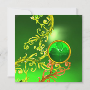 CONVITES PARTES VERDE E DIA DE SÃO PATRÍCIO DE SHAMROCK