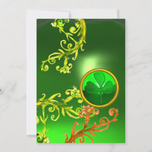 CONVITES PARTES VERDE E DIA DE SÃO PATRÍCIO DE SHAMROCK