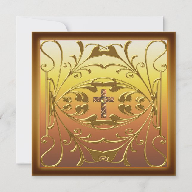 Convites Partido 50.º Aniversário da Cruz Cristã Inv (Frente)