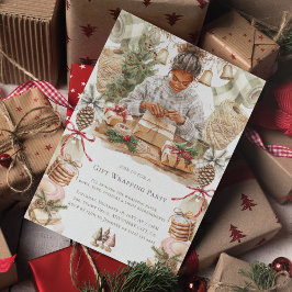 Convites Partido Africano de Embrulhamento de Presente de N