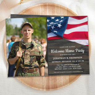 Convites Partido Americano de Boas-vindas Militares