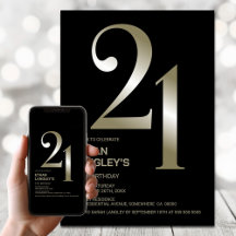 Partido aniversário de 21 anos Dourado Negro Moder