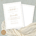 Convites Partido aniversário de 30 anos de Borda de Script<br><div class="desc">Festa Elegante de aniversário de 30 anos de Borda de Script Dourado. Disponível digitalmente ou impresso. Um design de texto moderno minimalista para o seu trigésimo, que é totalmente personalizável, com uma fronteira de solteiro. Altere as palavras conforme necessário e você também pode alterar as cores do texto e do...</div>