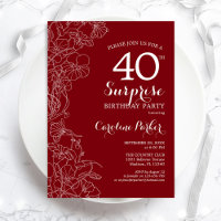 Partido aniversário de 40 anos da Surpresa Vermelh