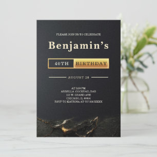 Convites Partido aniversário de 40 anos de Adultos