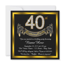 Partido aniversário de 40 anos Dourado Negro