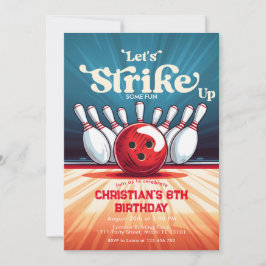 Convites Partido Aniversário de criança boliche