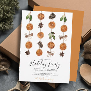 Convites Partido Boho Citrus e Spice Holiday