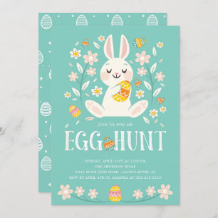 Convites Partido bonito da caça do ovo da páscoa do
