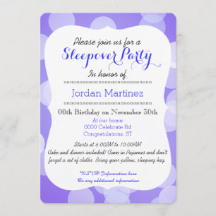 Convites Partido bonito do sleepover da raposa vermelha do