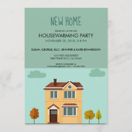 Convites Partido bonito home novo do housewarming