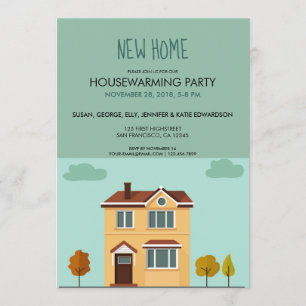 Convites Partido bonito home novo do housewarming