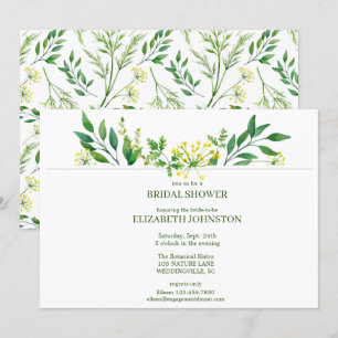 Convites Partido Chá de panela das Plantas Botânicas Prim