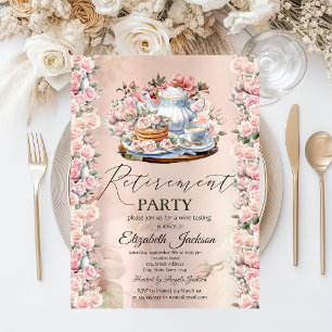 Convites Partido Chic Rosas Vintage