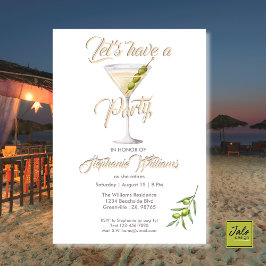 Convites Partido Cocktail de Verão Reformado por Mulheres