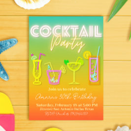 Convites Partido Cocktail - Tropical