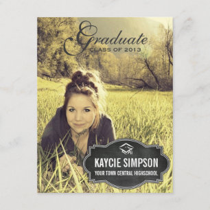 Convites Partido completo do formando da foto com Tag do