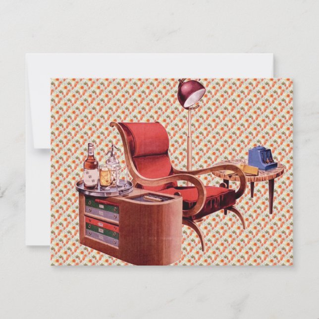 Convites Partido Coquetel Retroativo dos anos 40 (Frente)