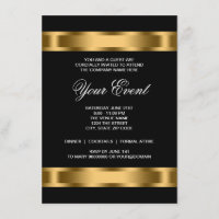 Partido Corporativo Black Tie Dourado Negro Preto