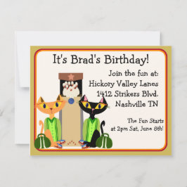 Convites Partido da Boliche de Gatos becos