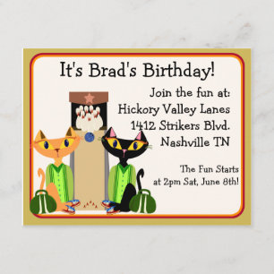 Convites Partido da Boliche de Gatos becos