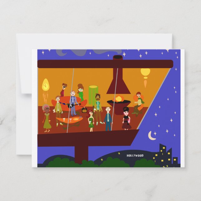 Convites Partido da Casa Retro (Frente)