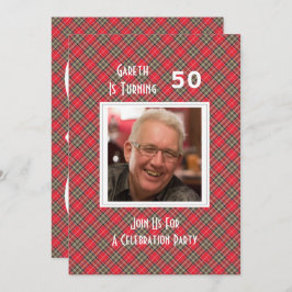 Convites Partido da Celebração do Tartan Escocês