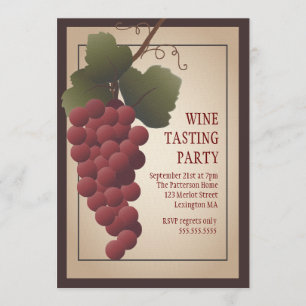 Convites Partido da degustação de vinhos da vinha de Tusc