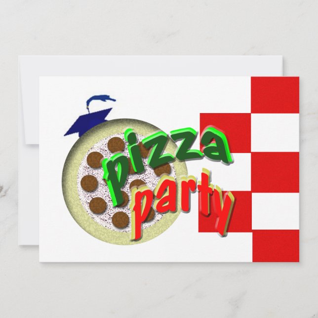 Convites Partido da pizza da graduação!!!! (Frente)