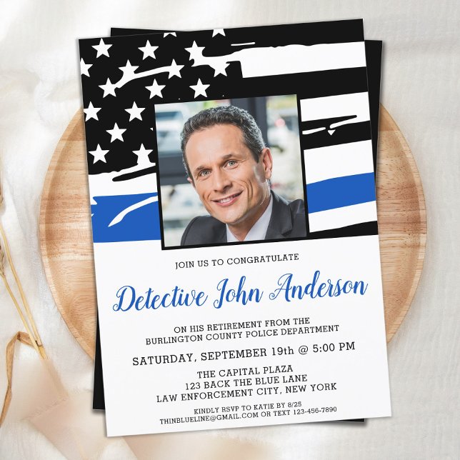 Convites Partido da Polícia de Fotografia de polícia Retira (Criador carregado)