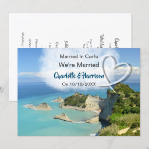 Convites Partido Da Recepção de casamento postada Casado 