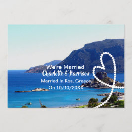 Convites Partido Da Recepção de casamento poste Casado Em K