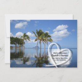 Convites Partido Da Recepção de casamento poste Casado Na M