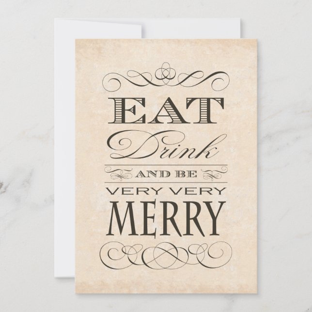 Convites Partido da Reforma: Coma Bebida e seja muito Feliz (Frente)