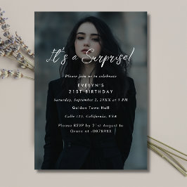 Convites Partido da Surpresa de Aniversário da Sobreposição