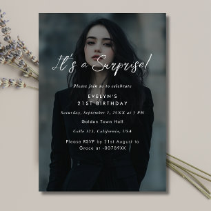 Convites Partido da Surpresa de Aniversário da Sobreposição