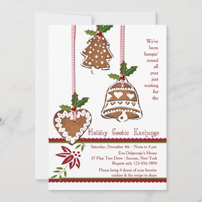 Convites Partido da troca das decorações do biscoito (Frente)