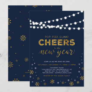 Convites Partido da Véspera de ano novo Dourada, Festa de 