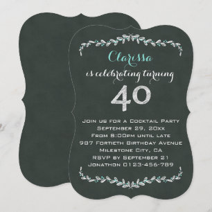 Convites Partido de aniversário de 40 anos do louro do